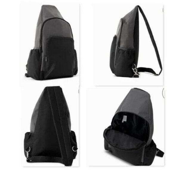 Thirty-One Gifts Adjustable Sling Backpack *Black colorblock* - Picture 1 of 2
